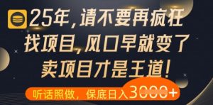 什么？25年你还在疯狂找项目做，醒醒吧，看完这些你全都懂了【揭秘】-七量思维