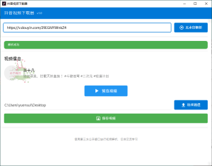 抖音视频下载工具v1.0单文件版-七量思维