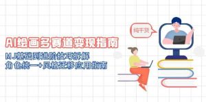 AI绘画多赛道变现指南:MJ基础到进阶技巧拆解,角色统一+风格迁移应用指南-七量思维