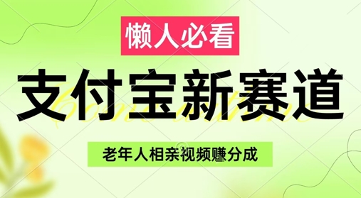 支付宝新赛道，利用老年人相亲视频，挣分成收益，轻松月入过W，操作简单-七量思维
