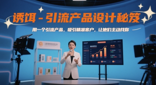诱饵-引流产品设计秘笈，用一个引流产品，吸引精准客户，让他们主动找你-七量思维