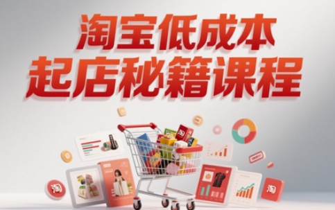 淘宝低成本起店系统课，助你快速起店，实现弯道超车-七量思维