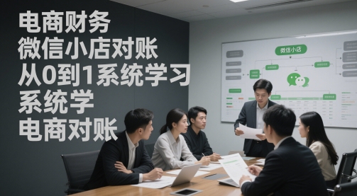 电商财务微信小店对账，从0到1系统学习电商对账-七量思维