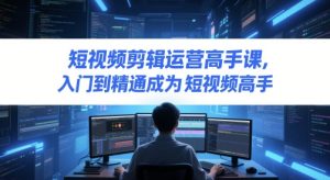 短视频剪辑运营高手课，入门到精通成为短视频高手-七量思维