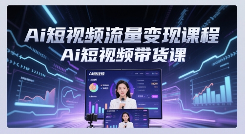 Ai短视频流量变现课程，Ai短视频带货课-七量思维