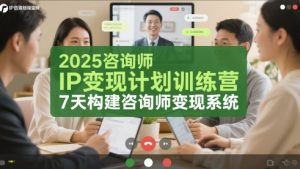 2025咨询师IP变现计划训练营，7天构建咨询师变现系统-七量思维