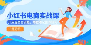 小红书电商实战课-5月更新，开店选品全流程，爆款笔记创作技巧-七量思维