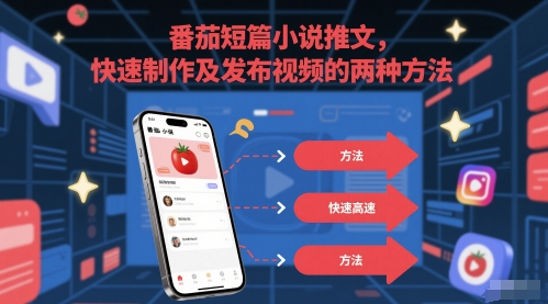 番茄短篇小说推文，快速制作及发布视频的两种方法-七量思维