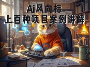 Ai风向标-附100种项目案例玩法-0基础小白到大神ai视频商业应用教学-七量思维