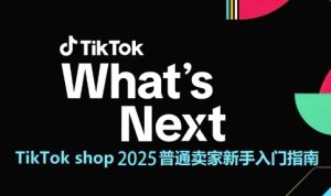 TikTok shop 2025普通卖家新手入门指南，助新手快速掌握从0到1的跨境电商运营逻辑-七量思维
