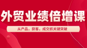 大章老师·外贸业绩倍增课-七量思维