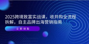 2025跨境致富实战课，收并购全流程拆解，自主品牌出海营销指南-七量思维