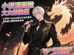 小说漫画推文女频教程，让所有小白从0成为行业内高手，简单暴力兼职轻松挣米-七量思维