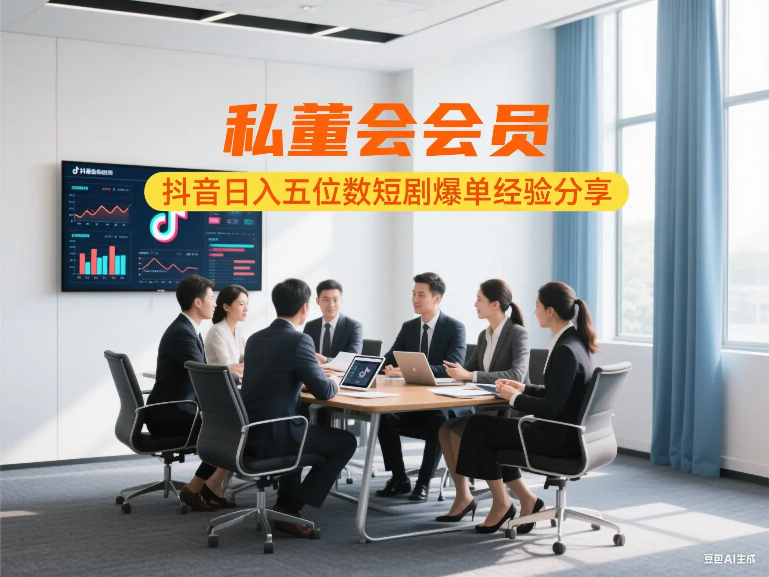 私董会会员 抖音日入五位数短剧爆单经验分享-创业猫