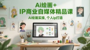 Ai绘画+IP商业自媒体精品课,Ai绘画实操,个人ip打造-七量思维