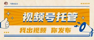 【视频号托管 】团队提供视频，你出账号，最高躺赚1W+-七量思维