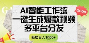 AI智能工作流，一键生成书单号爆款视频，多平台分发，每日收益多张【揭秘】-七量思维