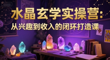 水晶玄学实操营：从兴趣到收入的闭环打造课-七量思维