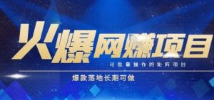 火爆全自动搬砖项目，可批量矩阵操作，爆款落地长期可做【揭秘】-七量思维