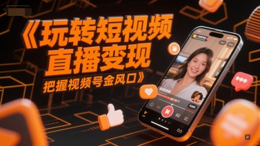 玩转短视频直播变现，把握视频号金风口-七量思维