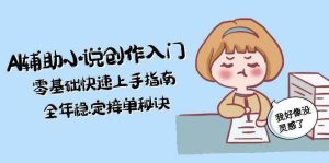 AI辅助小说创作入门，零基础快速上手指南，全年稳定接单秘诀-七量思维