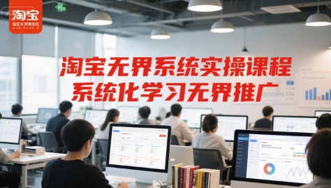 淘宝无界系统实操课程，系统化学习无界推广-七量思维