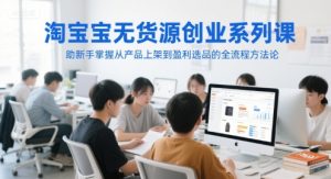淘宝无货源创业系列课，助新手掌握从产品上架到盈利选品的全流程方法论-七量思维
