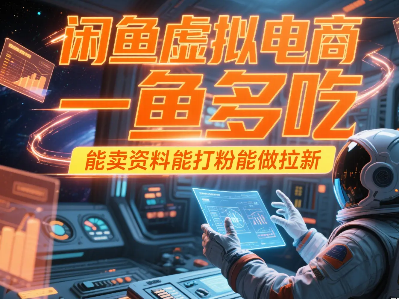 闲鱼虚拟电商，一鱼多吃，能卖资料能打粉能做拉新-创业猫