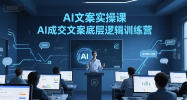 AI文案实操课，AI成交文案底层逻辑训练营-七量思维