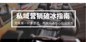 私域营销破冰指南,完美第一印象塑造,首次沟通核心价值解析-七量思维