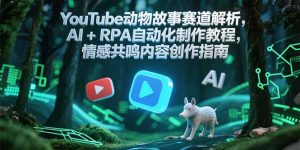 YouTube动物故事赛道解析,AI+RPA自动化制作教程,情感共鸣内容创作指南-七量思维