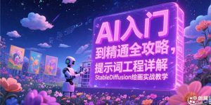 AI入门到精通全攻略,提示词工程详解,StableDiffusion绘画实战教学-七量思维