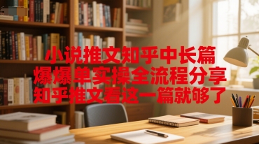 小说推文知乎中长篇爆单实操全流程分享，知乎推文看这一篇就够了-七量思维