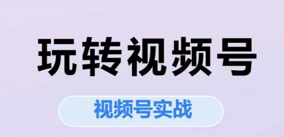 玩转视频号，视频号实战系列课-七量思维