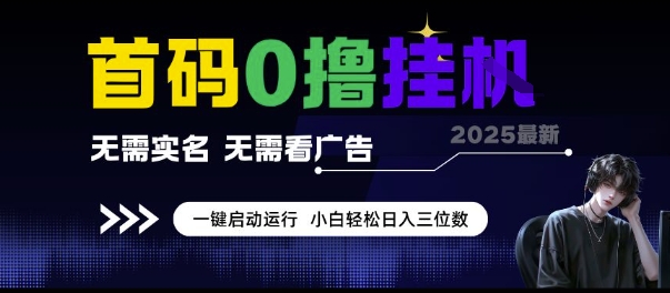 首码0撸挂G项目，无需实名无需看广告 一键启动运行，小白轻松日入三位数【揭秘】-七量思维