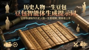 历史人物一生豆包智能体生成提示词，让你快速制作历史人物一生类视频，简单易上手-七量思维