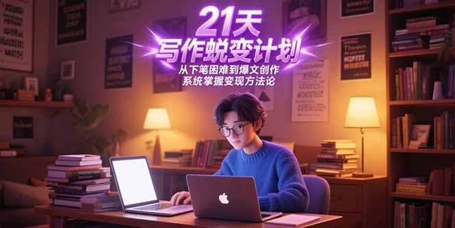 21天写作蜕变计划，从下笔困难到爆文创作，系统掌握变现方法论-七量思维
