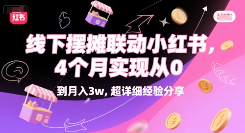 线下摆摊联动小红书，4 个月实现从 0 到月入3w，超详细经验分享-七量思维