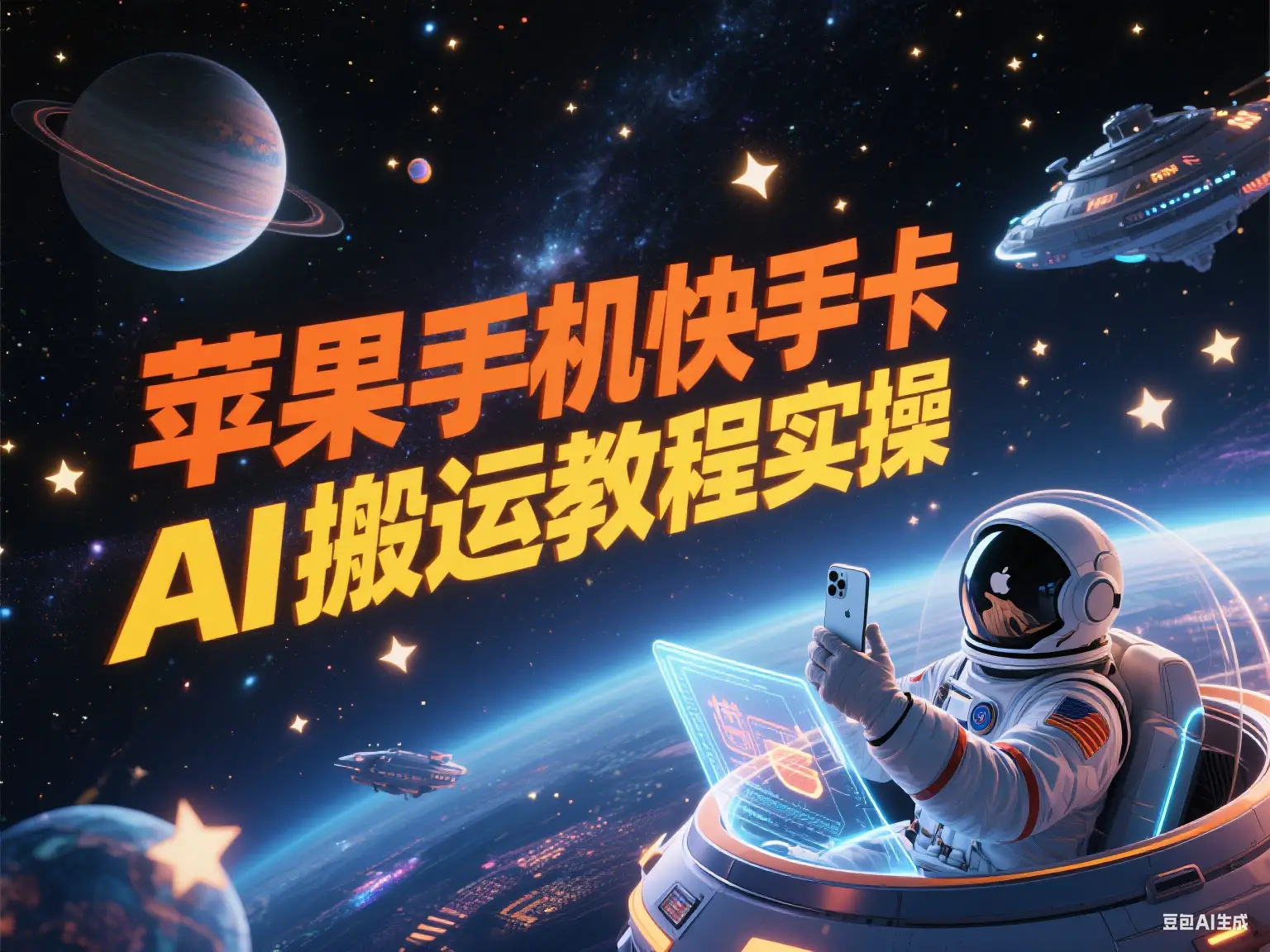 苹果手机快手卡AI搬运教程实操-创业猫