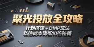 2025小红书聚光投放全攻略,计划搭建+DMP玩法,私信成本降低10倍秘籍-七量思维