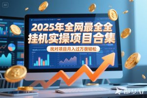 2025年挂机实操项目实操演练，挂机类型，AI直播类型，轻资产创业类型…-七量思维