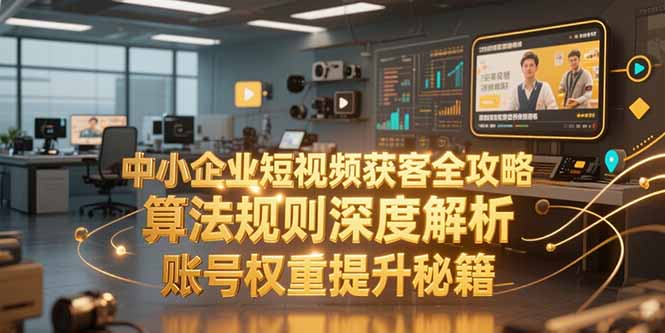 中小企业短视频获客全攻略，算法规则深度解析，账号权重提升秘籍-七量思维