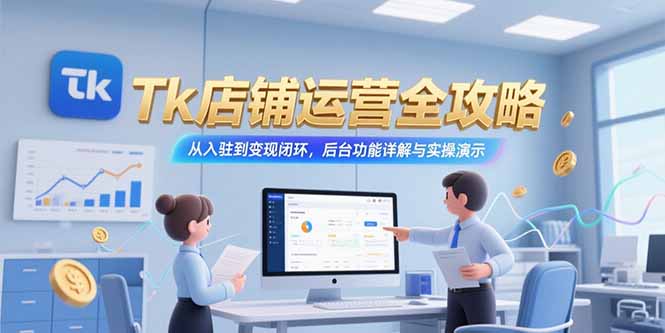 Tk店铺运营全攻略，从入驻到变现闭环，后台功能详解与实操演示-七量思维