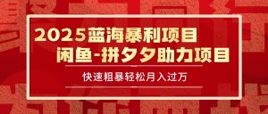 2025 最新闲鱼蓝海暴利项目 快速粗暴单号日入1000+,保姆级教程-七量思维