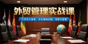 外贸管理实战课，三才识人体系，文化落地实践，领导力变革-七量思维