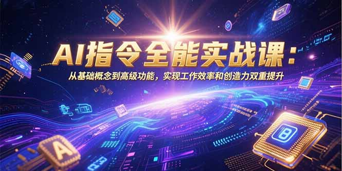 AI指令全能实战课：从基础概念到高级功能，实现工作效率和创造力双重提升-七量思维