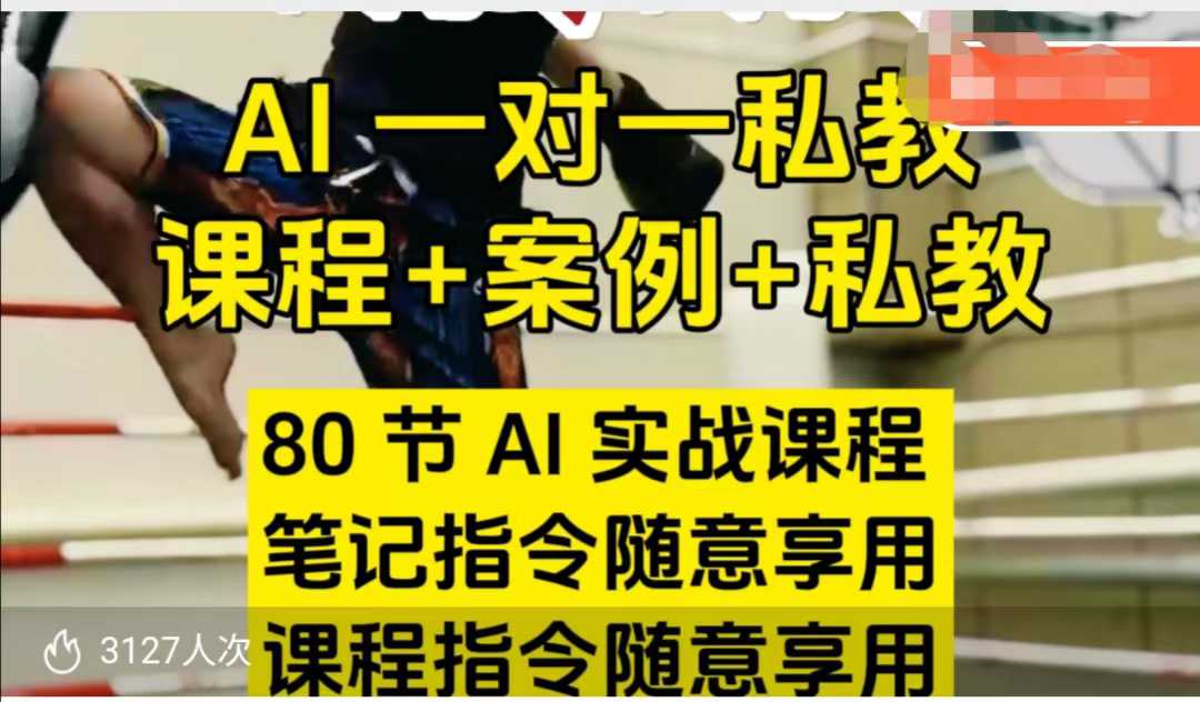 AI指令实战课，课程+案例，80节AI实战课程，笔记指令随意享用，课程指令随意享用(更新7月)-七量思维