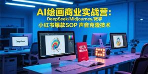 AI绘画商业实战营：DeepSeek/Midjourney/教学 小红书爆款SOP 声音克隆技术-七量思维