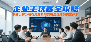 企业主获客全攻略，系统讲解公域引流到私域变现全链路的获客体系-七量思维