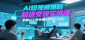 AI短视频爆粉超级变现实操课，掌握AI工具快速实现月入过万-七量思维